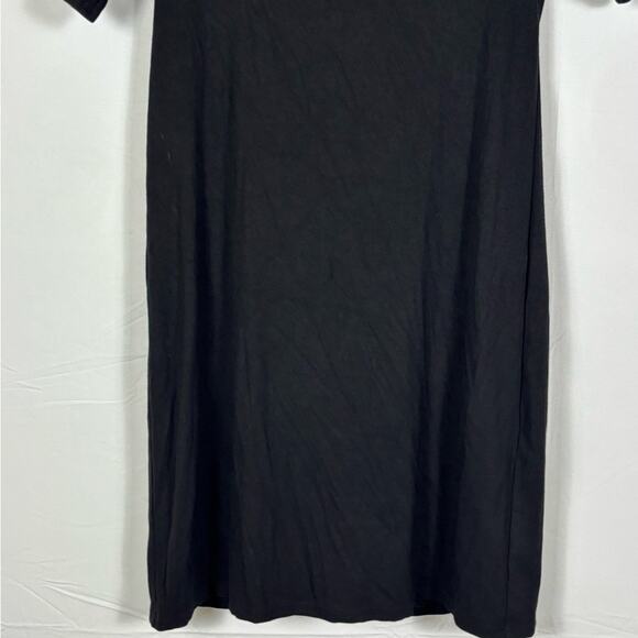 White House Black Market Dress Shift Ruffles Black Size XS Extra Small - Picture 3 of 9